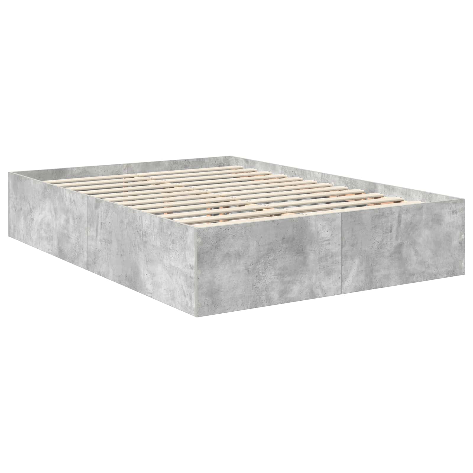 Struttura del letto con testiera Grigio cemento 150 x 200 cm | homemem39