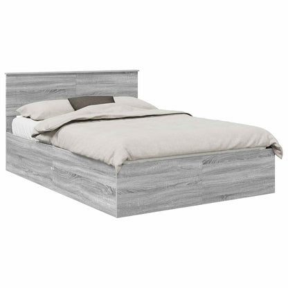 Struttura del letto con testiera Grigio Sonoma 150 x 200 cm