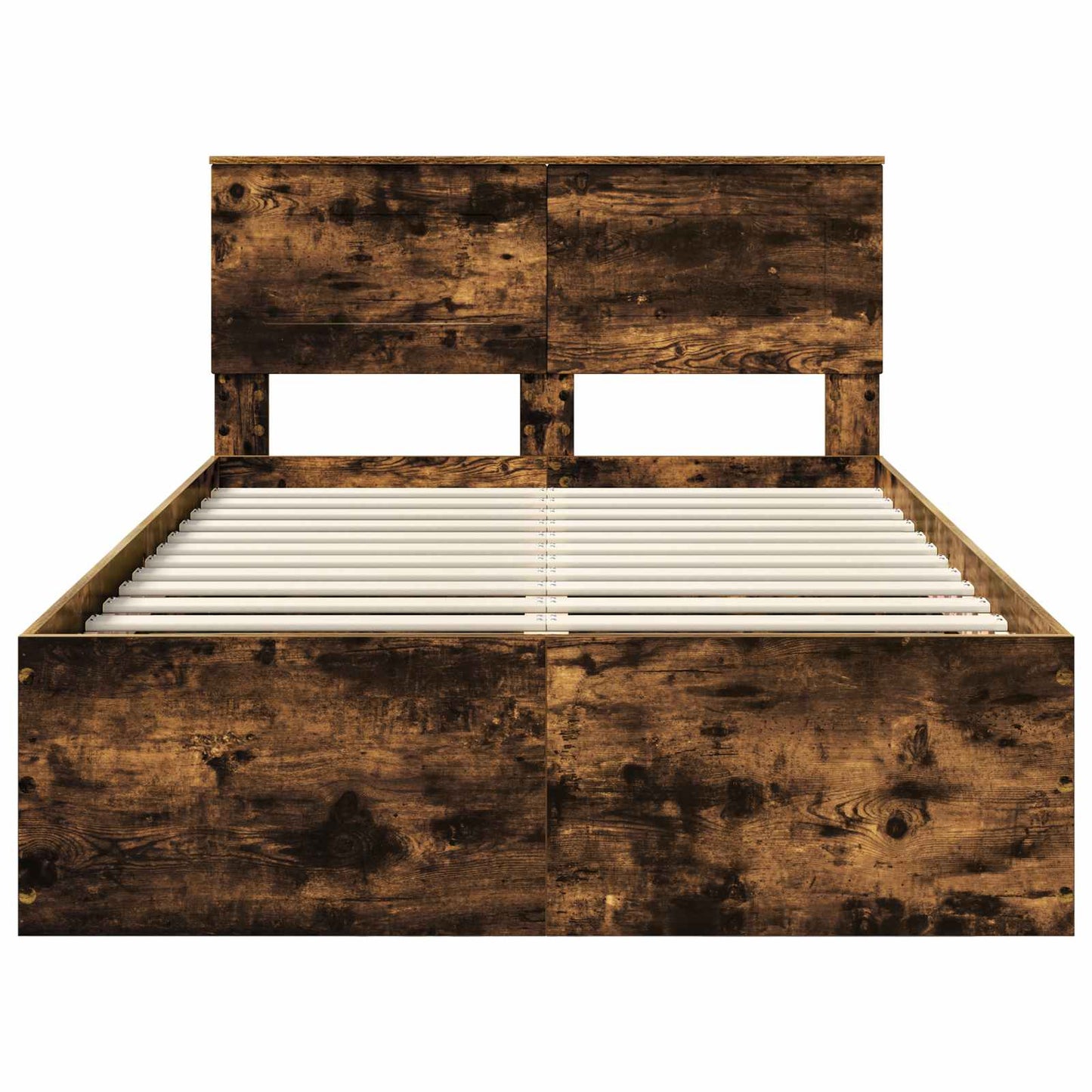 Struttura del letto Rovere fumé 135 x 190 cm Legno multistrato | homemem39