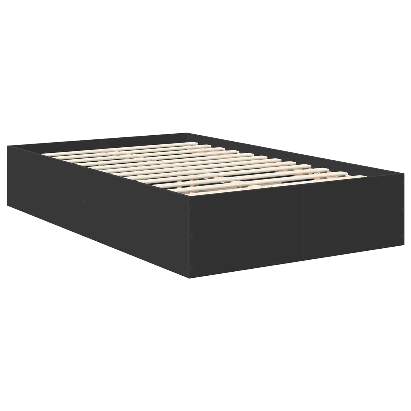 Struttura del letto Nero 120 x 190 cm Legno multistrato | homemem39