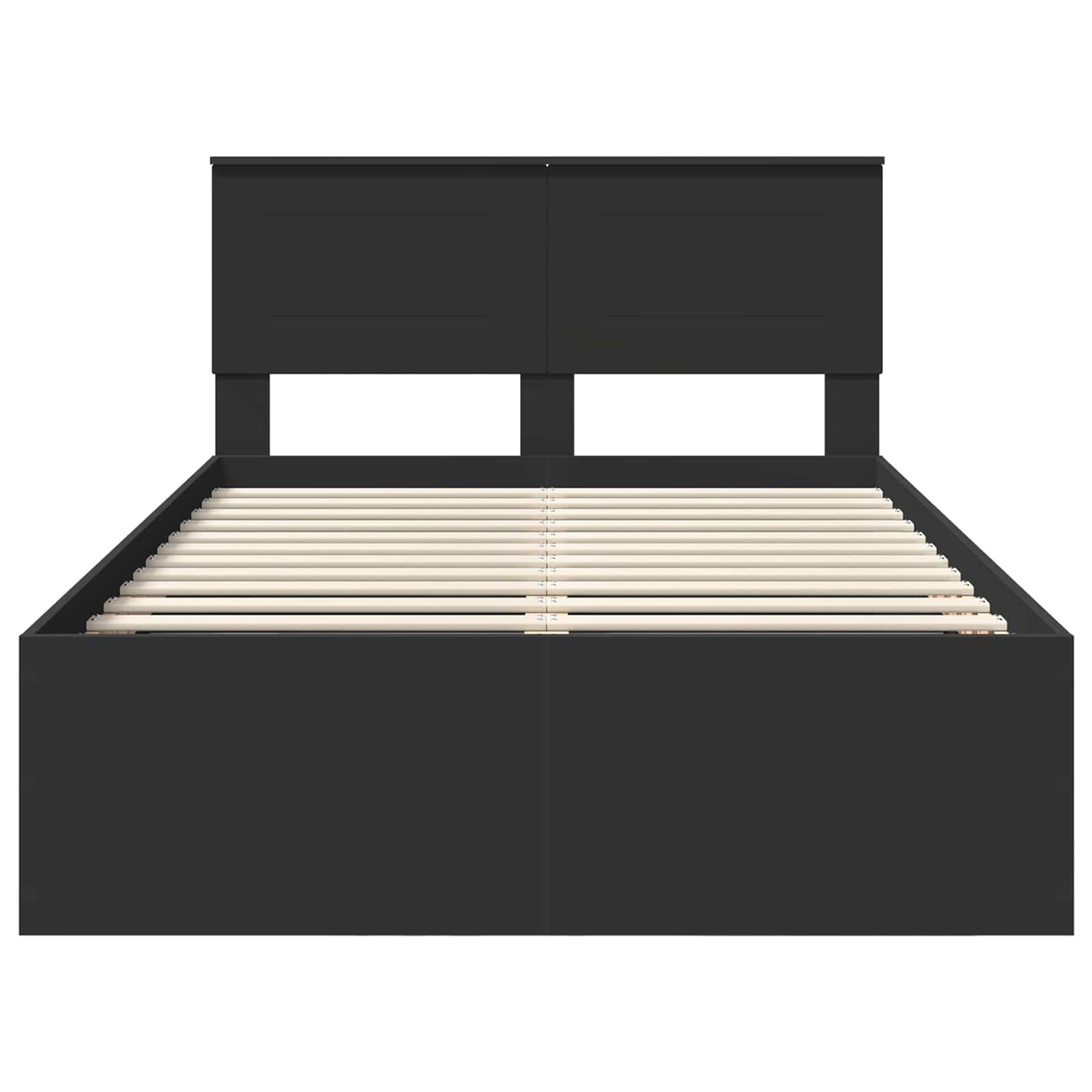 Struttura del letto Nero 120 x 190 cm Legno multistrato | homemem39