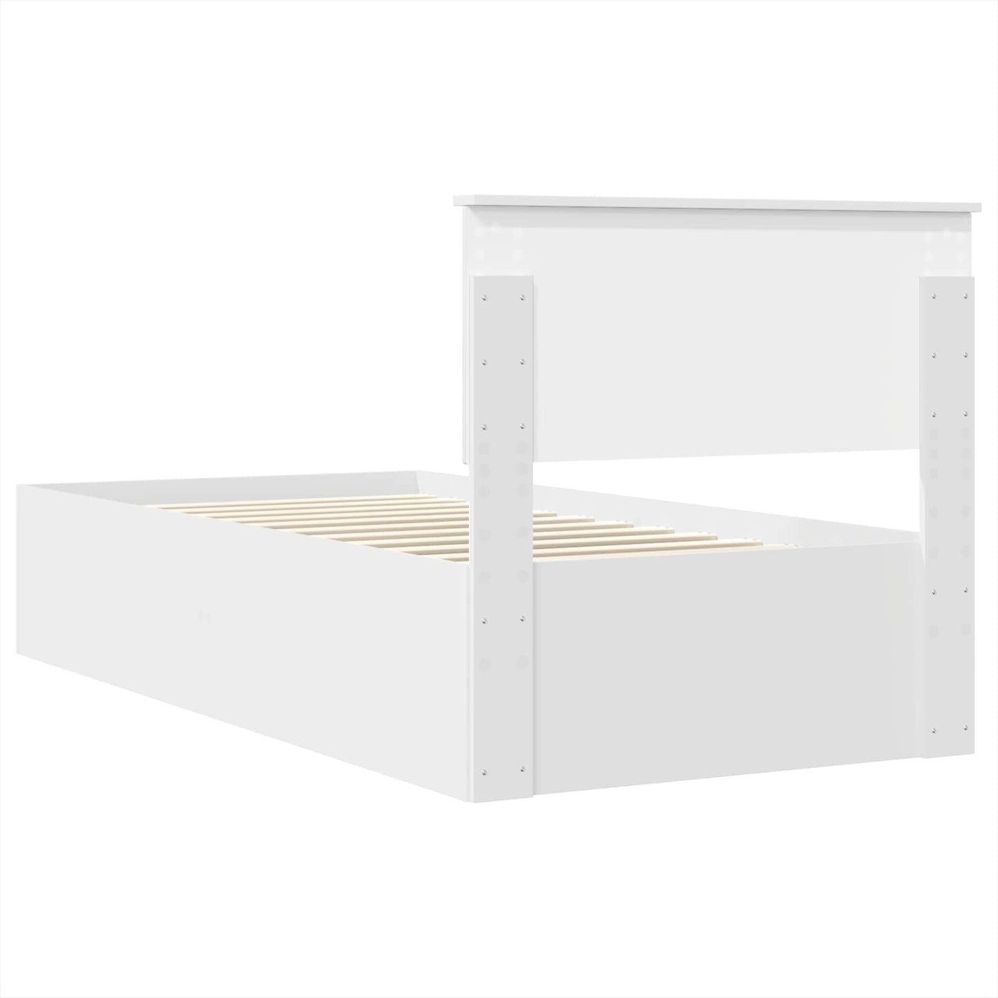 Struttura del letto Bianco 90 x 190 cm Legno multistrato