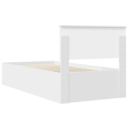 Struttura del letto Bianco 90 x 190 cm Legno multistrato