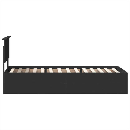 Struttura del letto Nero 90 x 190 cm Legno multistrato