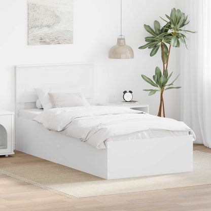 Struttura del letto Bianco 75 x 190 cm Legno multistrato