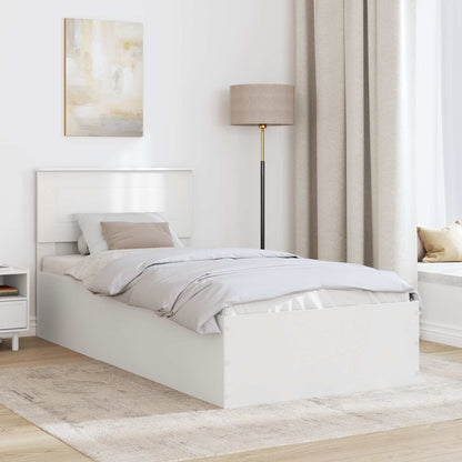 Struttura del letto Bianco 75 x 190 cm Legno multistrato