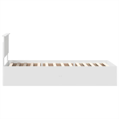 Struttura del letto Bianco 75 x 190 cm Legno multistrato