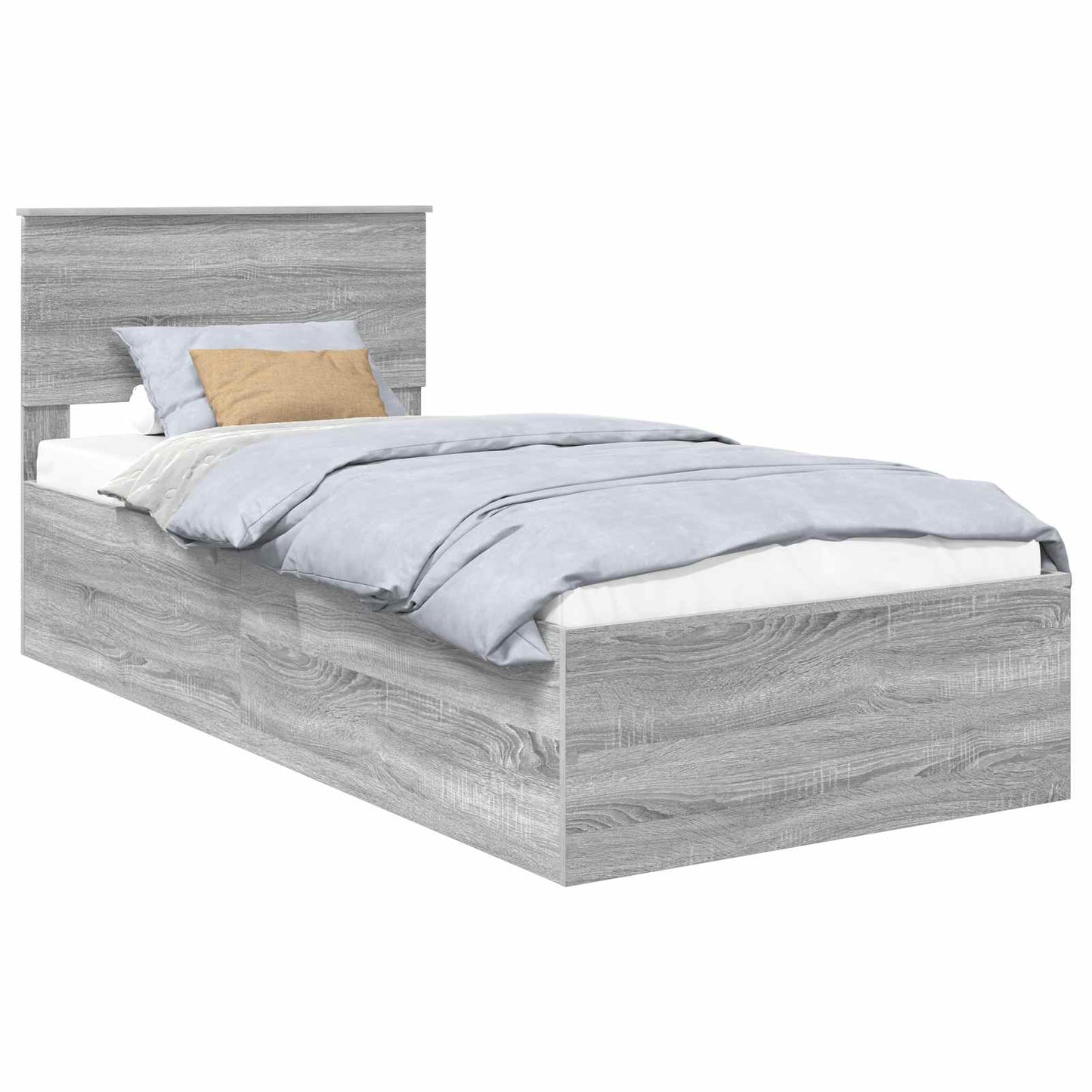 Struttura del letto Grigio Sonoma 75 x 190 cm Legno multistrato | homemem39
