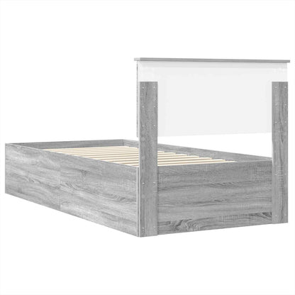 Struttura del letto Grigio Sonoma 75 x 190 cm Legno multistrato | homemem39