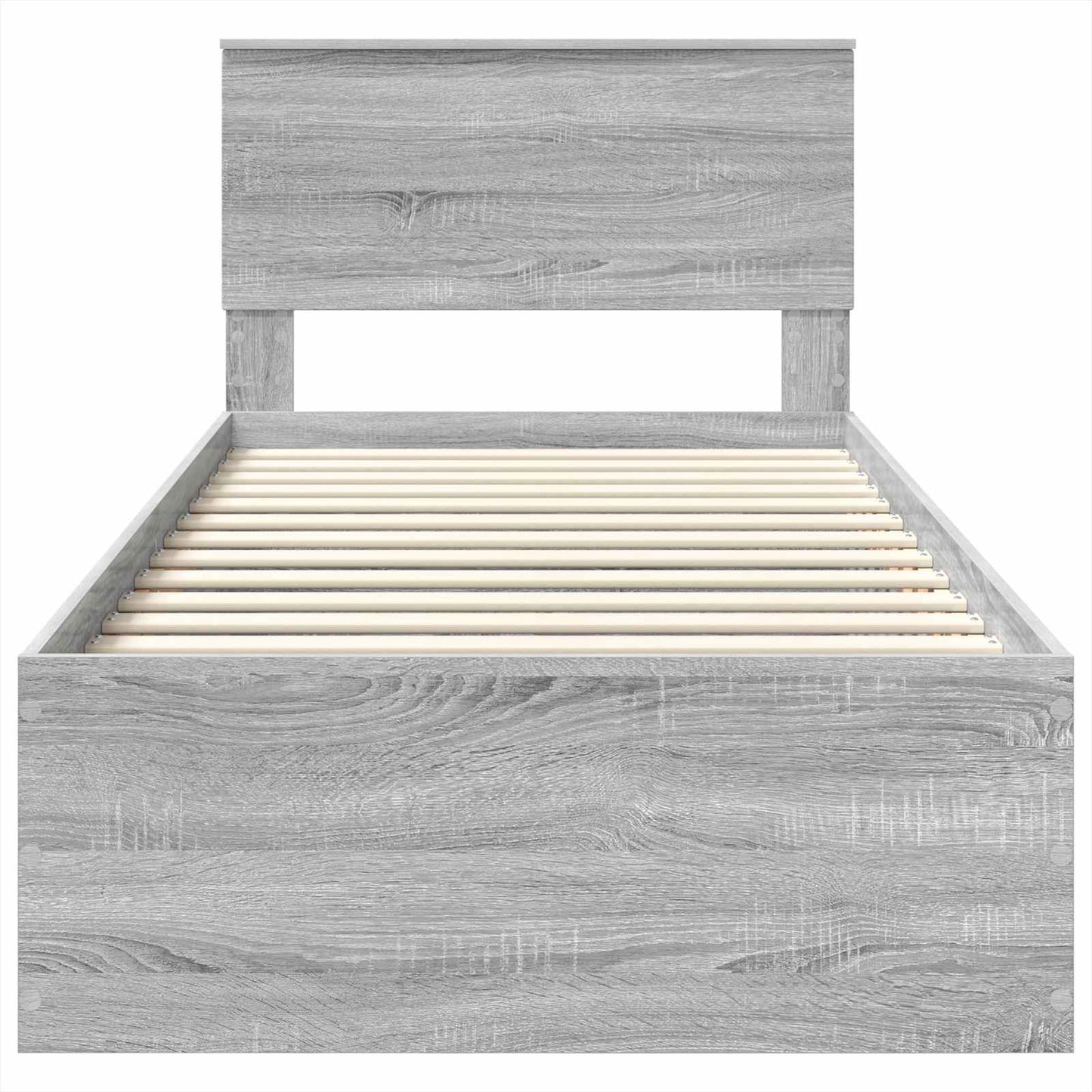 Struttura del letto Grigio Sonoma 75 x 190 cm Legno multistrato | homemem39
