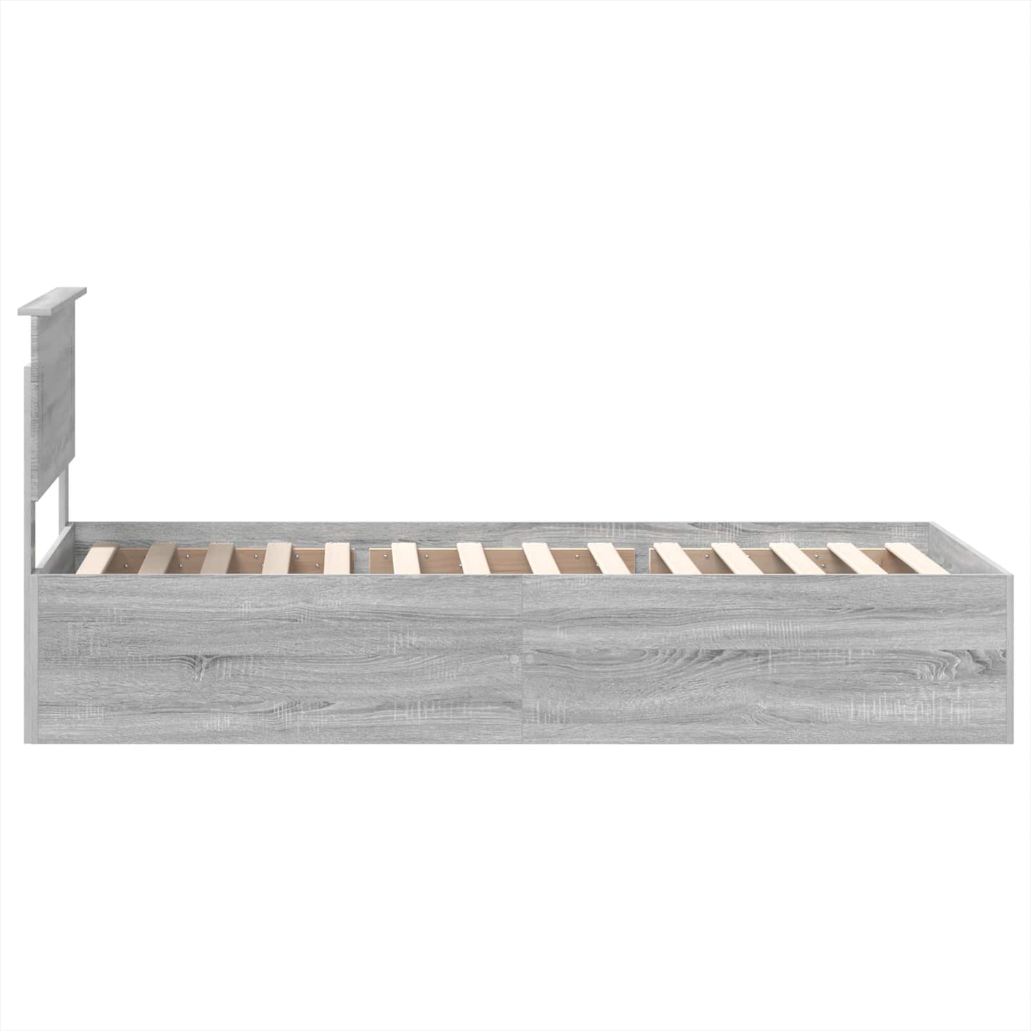 Struttura del letto Grigio Sonoma 75 x 190 cm Legno multistrato | homemem39