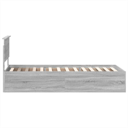 Struttura del letto Grigio Sonoma 75 x 190 cm Legno multistrato | homemem39