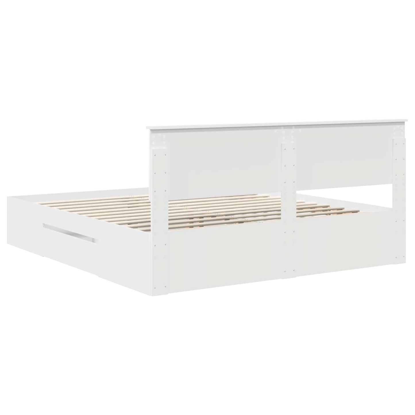 Struttura del letto Bianco 180 x 200 cm Legno multistrato | homemem39