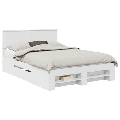 Struttura del letto Bianco 160 x 200 cm Legno multistrato