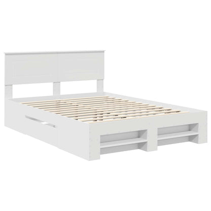 Struttura del letto Bianco 160 x 200 cm Legno multistrato