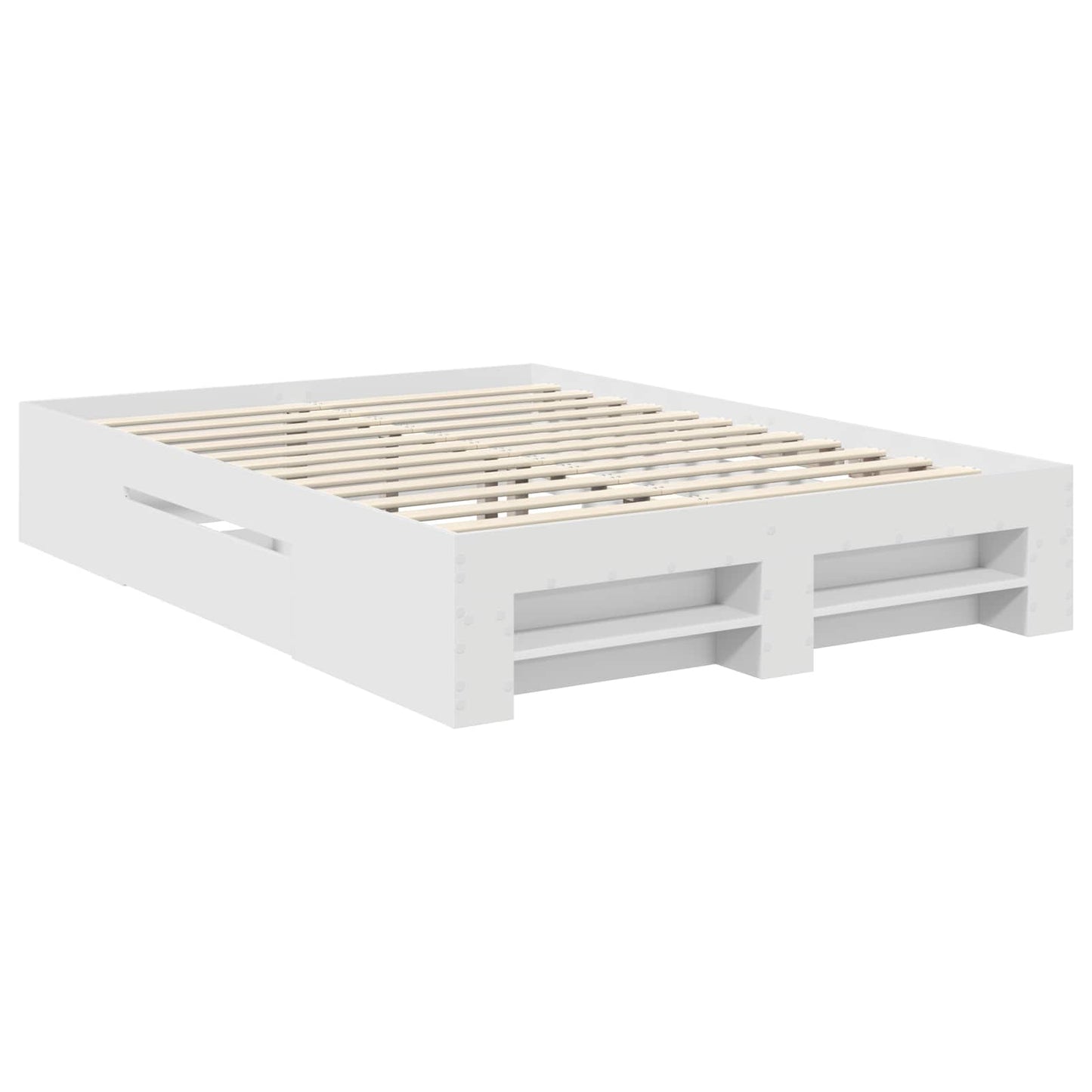 Struttura del letto Bianco 150 x 200 cm Legno multistrato