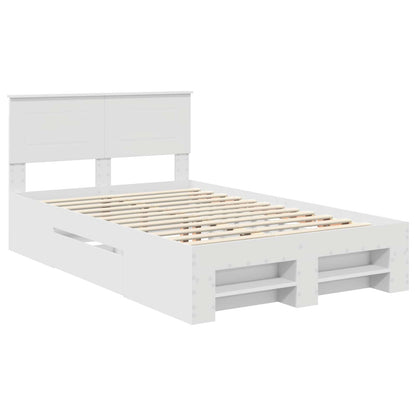 Struttura del letto Bianco 137 x 203 cm Legno multistrato