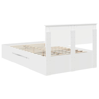 Struttura del letto Bianco 137 x 203 cm Legno multistrato