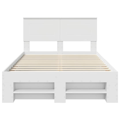 Struttura del letto Bianco 137 x 203 cm Legno multistrato