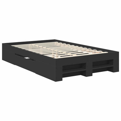 Struttura del letto Nero 120 x 200 cm Legno multistrato | homemem39