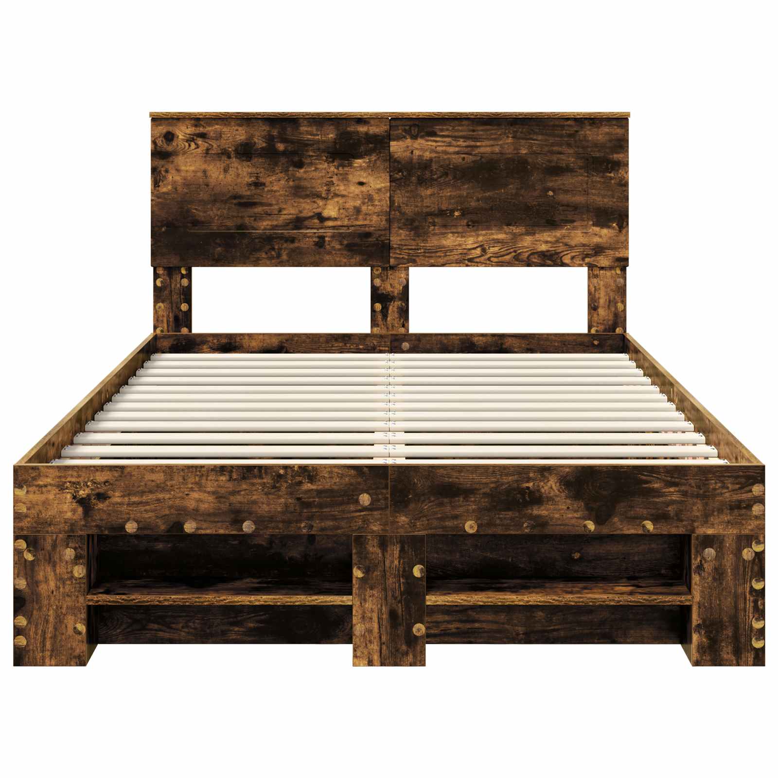 Struttura del letto Rovere fumé 120 x 200 cm Legno multistrato | homemem39