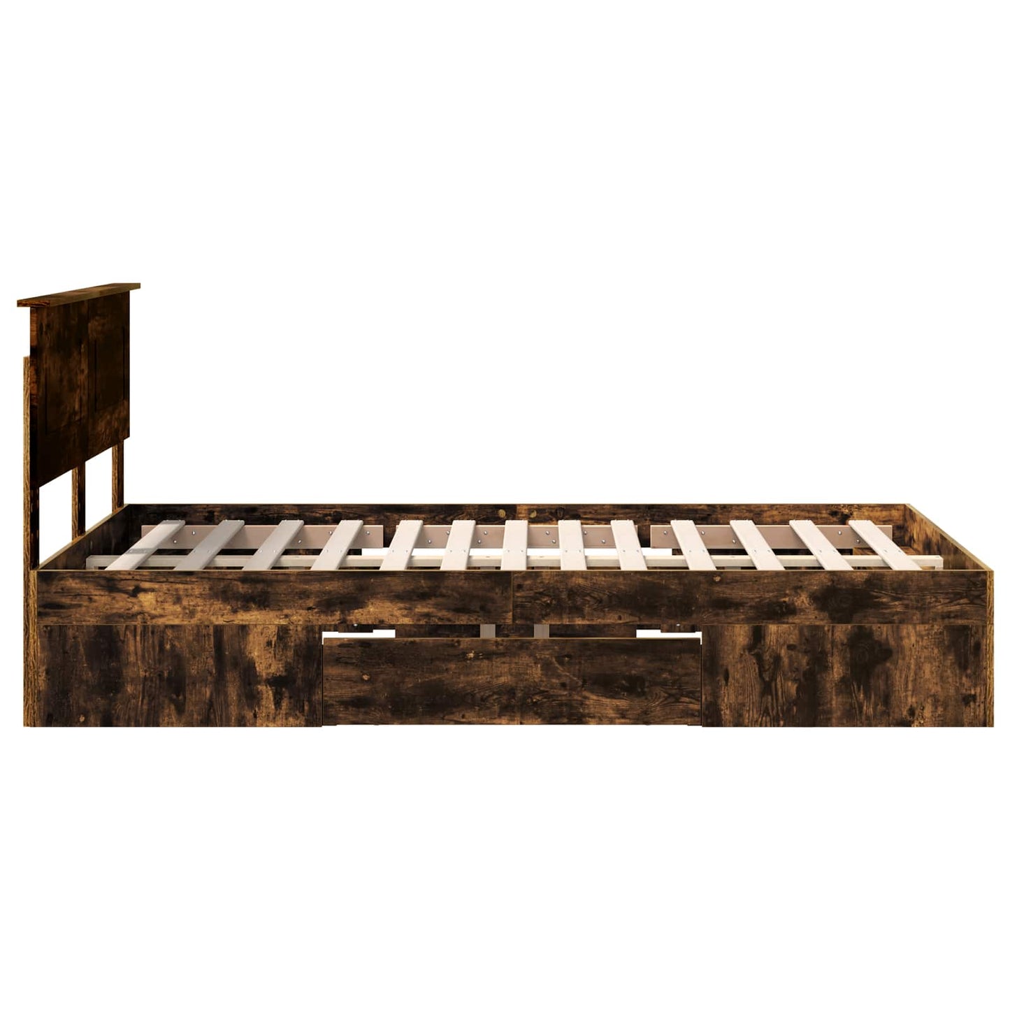 Struttura del letto Rovere fumé 120 x 200 cm Legno multistrato | homemem39