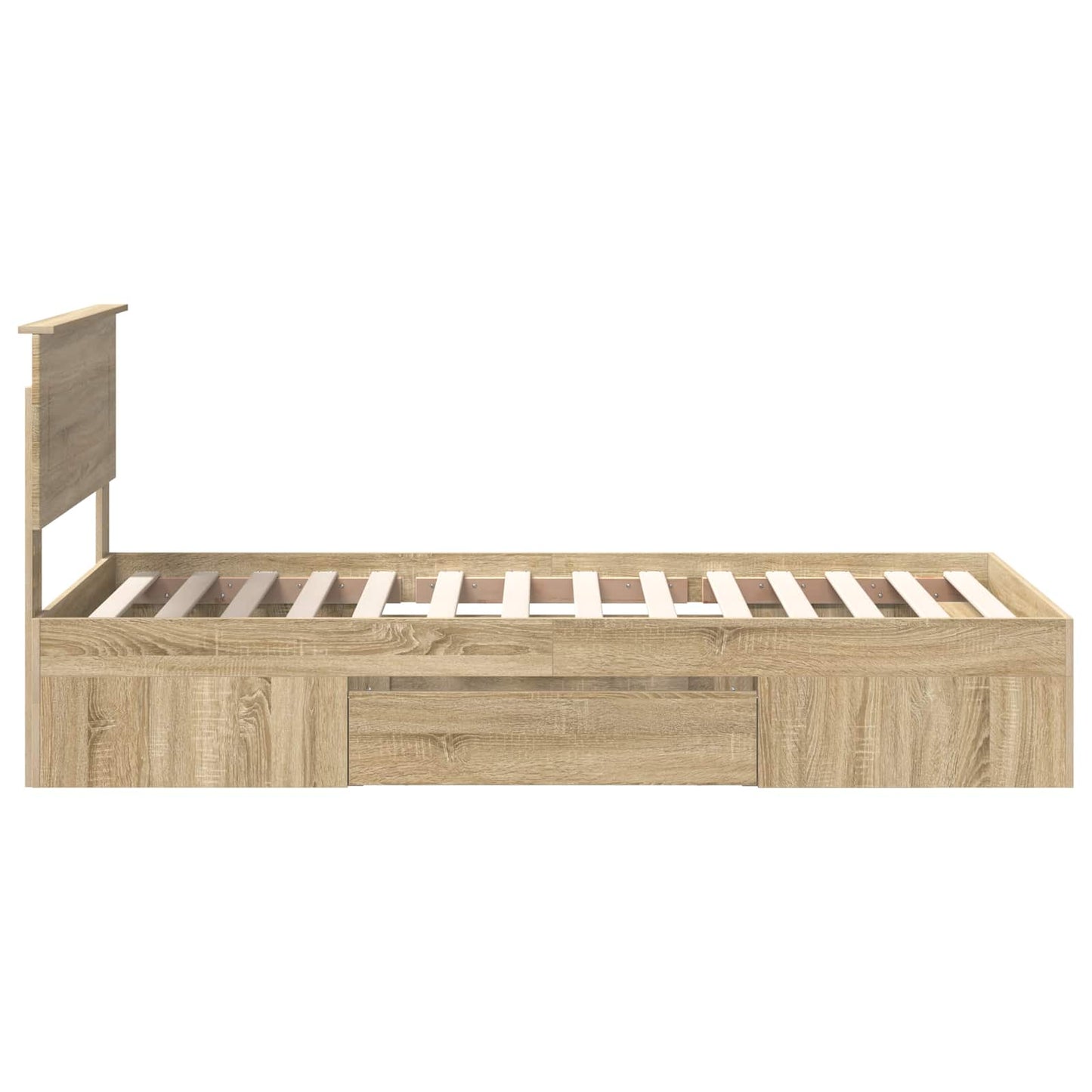 Struttura del letto Rovere Sonoma 100 x 200 m Legno multistrato