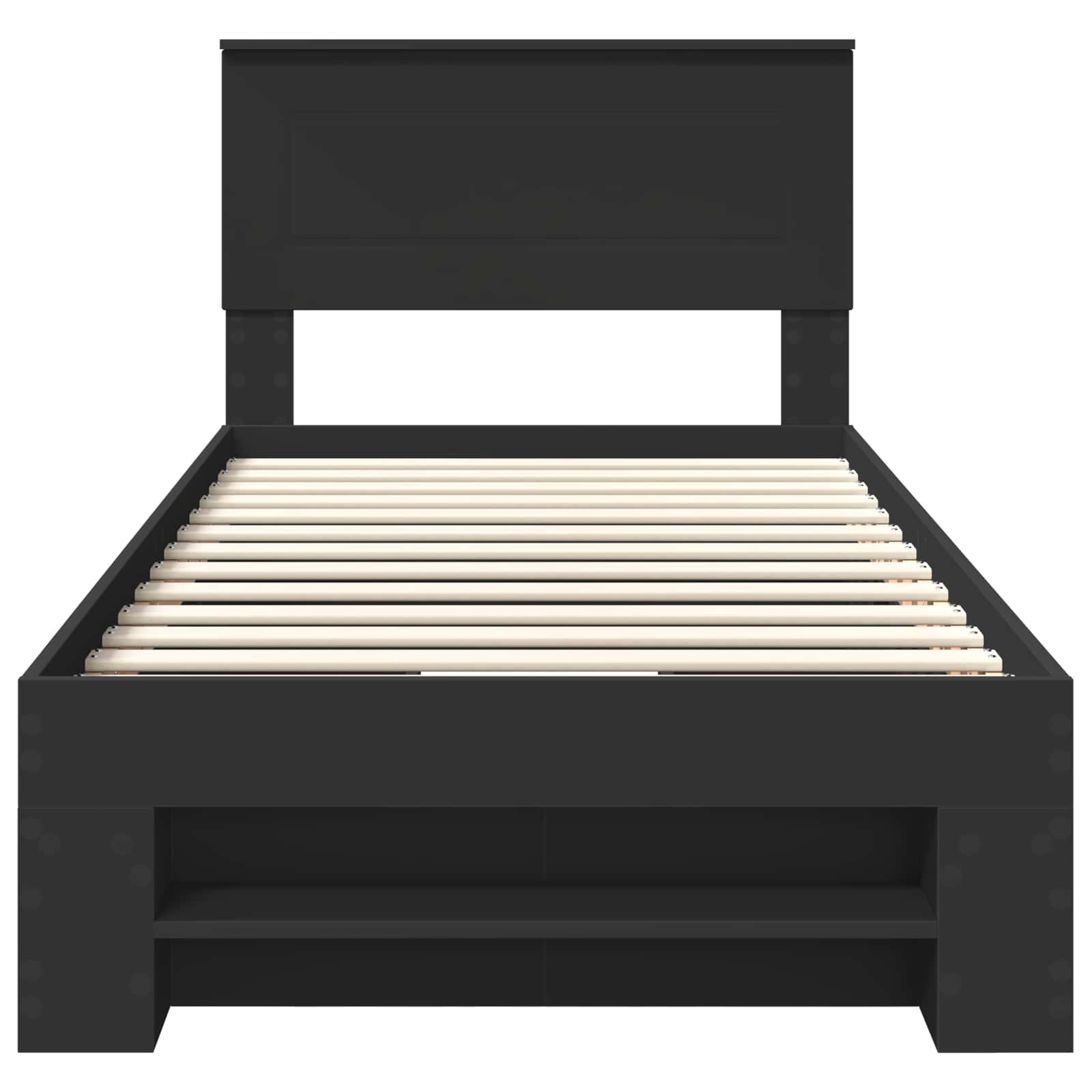 Struttura del letto Nero 90 x 200 cm Legno multistrato | homemem39