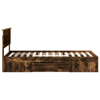 Struttura del letto Rovere fumé 90 x 200 cm Legno multistrato