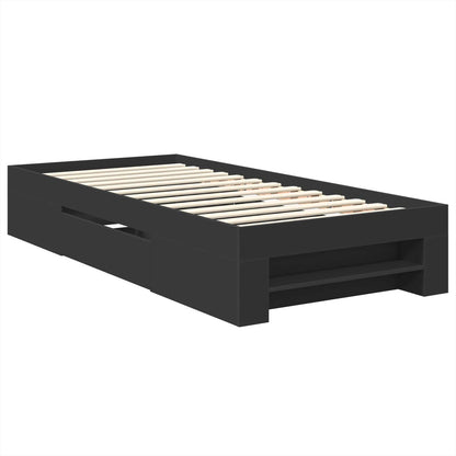 Struttura del letto Nero 80 x 200 cm Legno multistrato