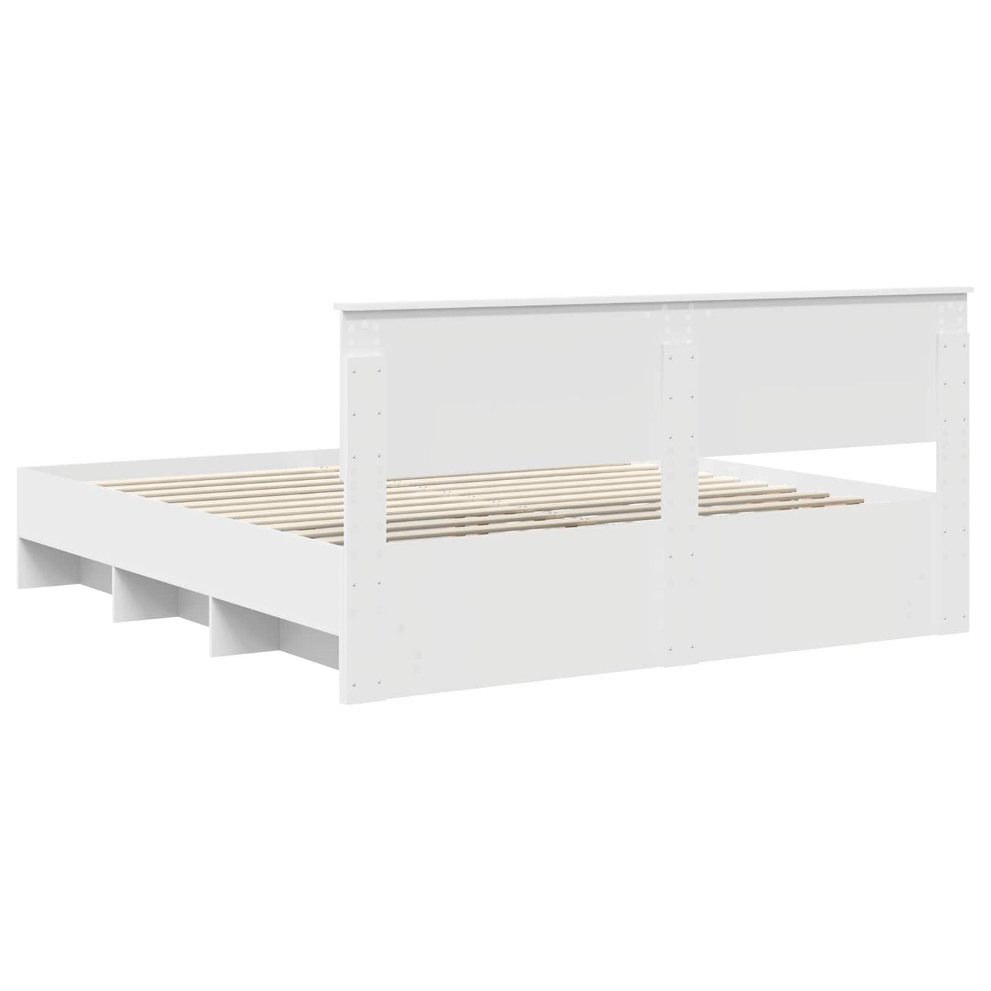 Struttura del letto Bianco 200 x 200 cm Legno multistrato