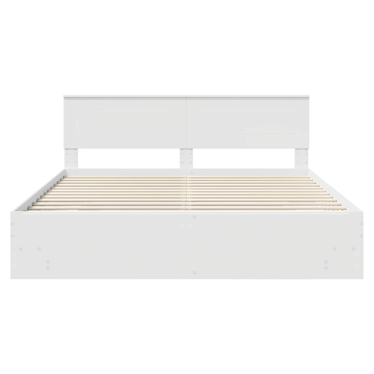 Struttura del letto Bianco 200 x 200 cm Legno multistrato