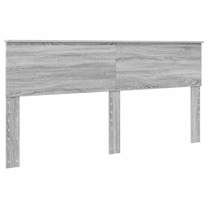 Struttura del letto con testiera Grigio Sonoma 200 x 200 cm | homemem39
