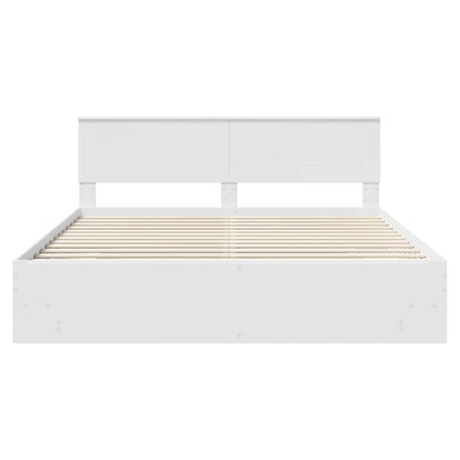 Struttura del letto Bianco 180 x 200 cm Legno multistrato