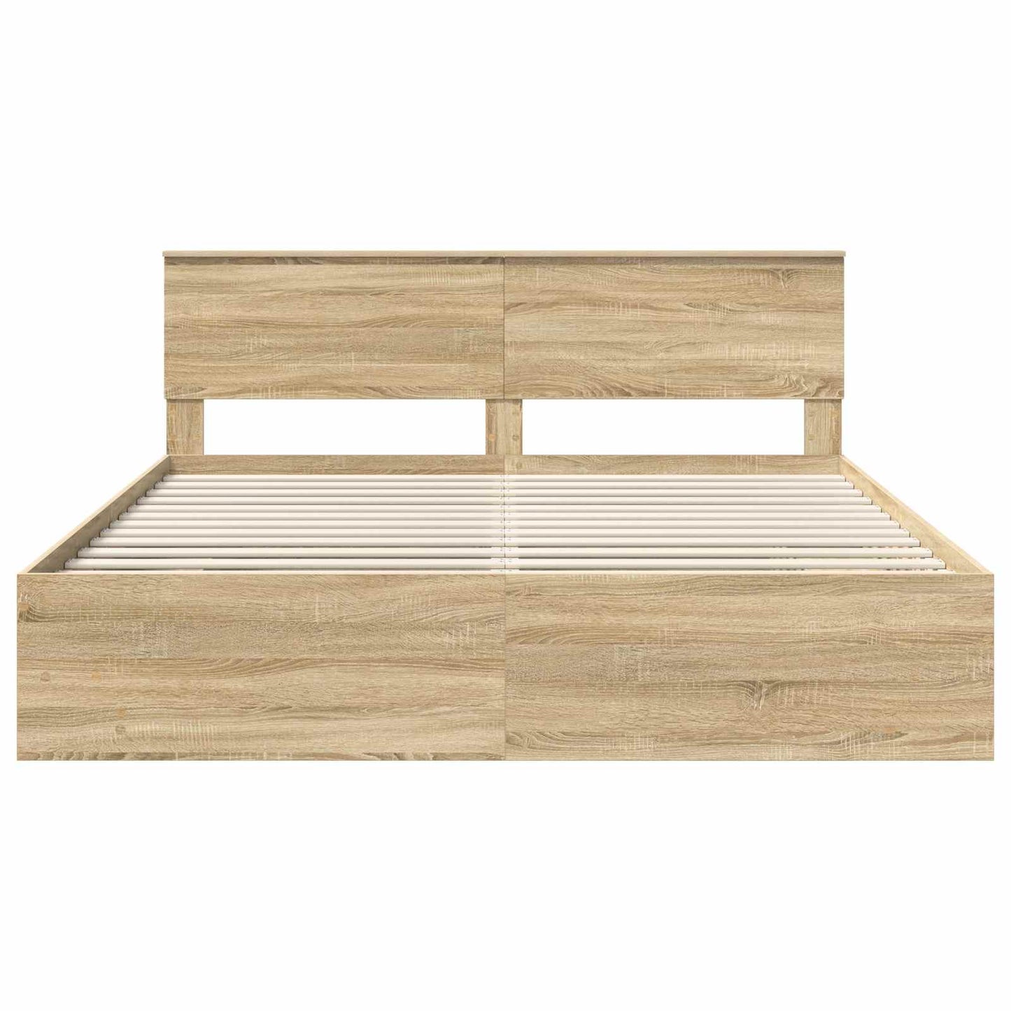 Struttura del letto con testiera Rovere Sonoma 180 x 200 cm | homemem39