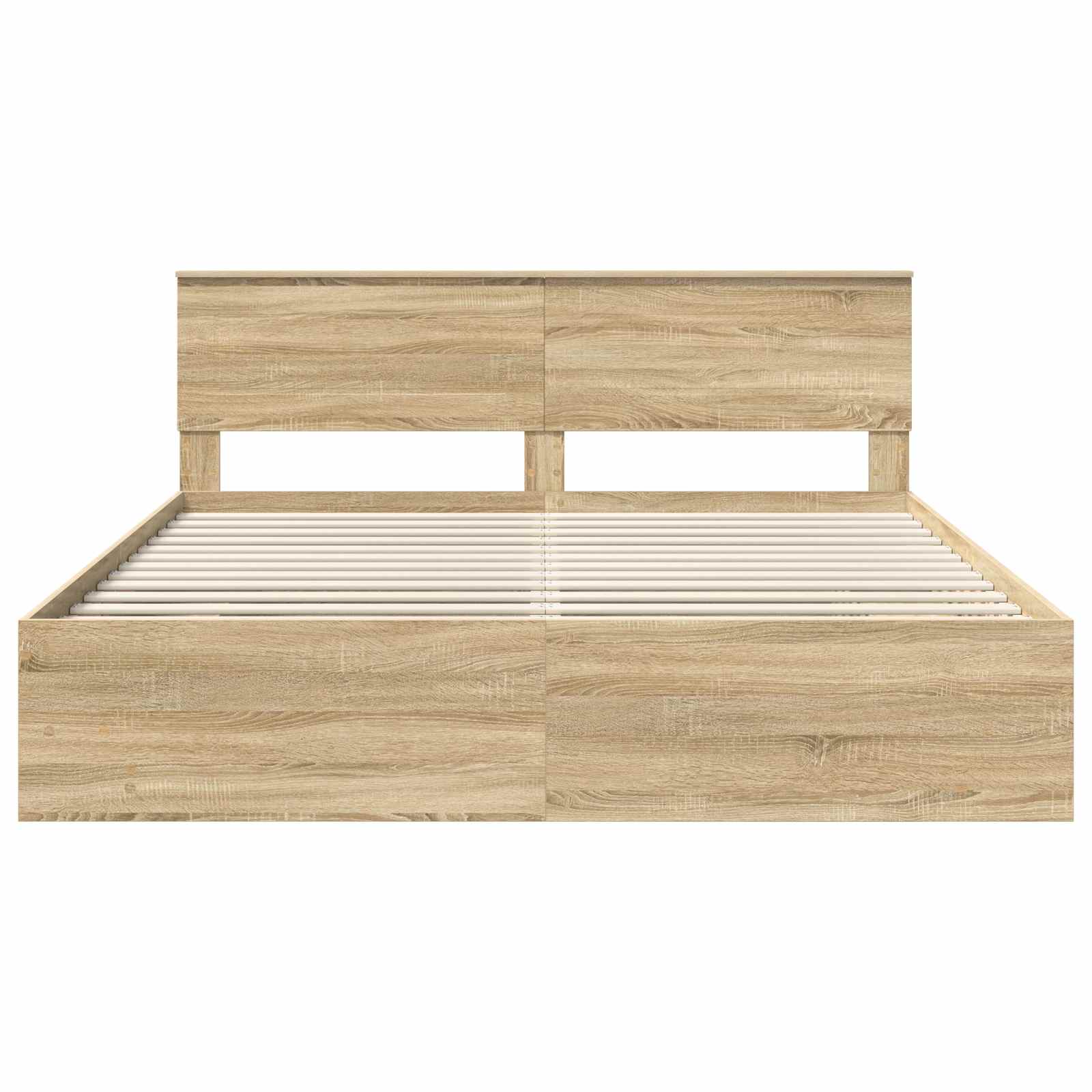 Struttura del letto con testiera Rovere Sonoma 180 x 200 cm | homemem39