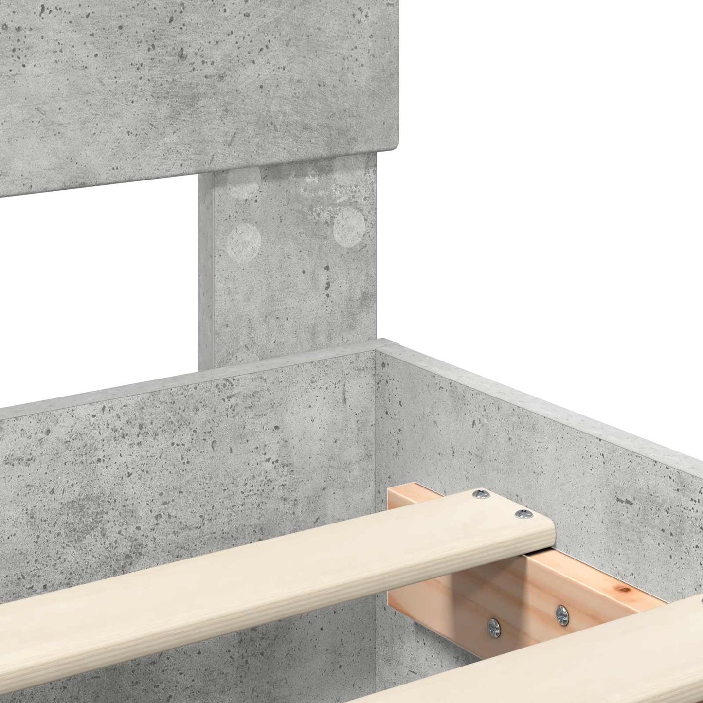 Struttura del letto con testiera Grigio cemento 180 x 200 cm | homemem39