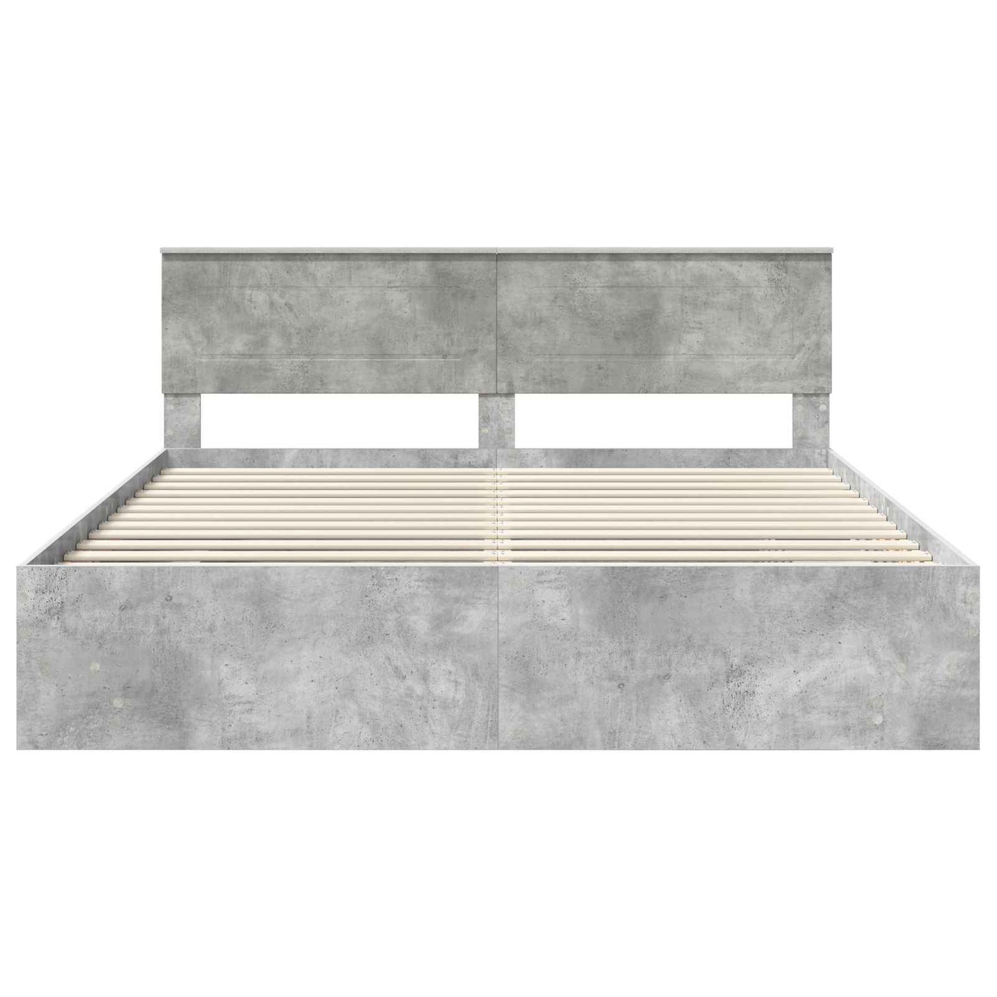 Struttura del letto con testiera Grigio cemento 180 x 200 cm | homemem39