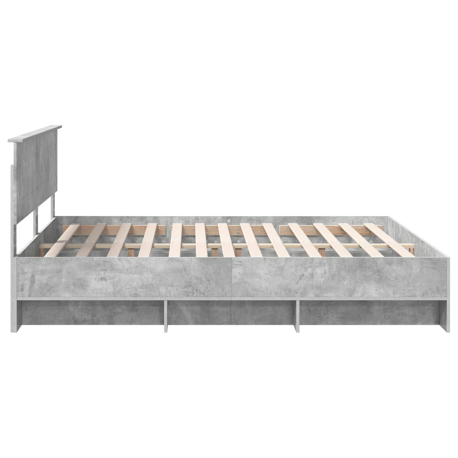 Struttura del letto con testiera Grigio cemento 180 x 200 cm | homemem39