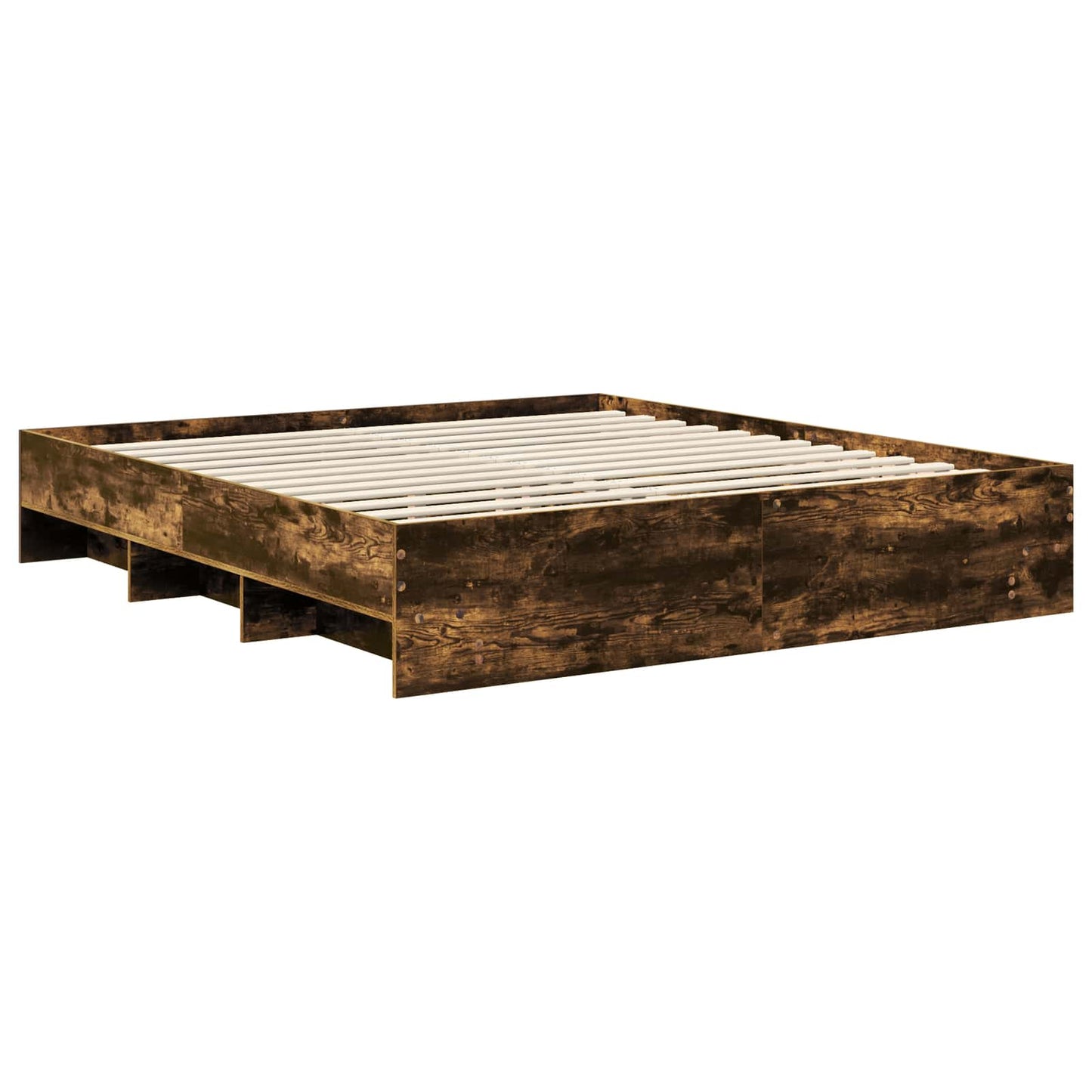 Struttura del letto Rovere fumé 180 x 200 cm Legno multistrato | homemem39