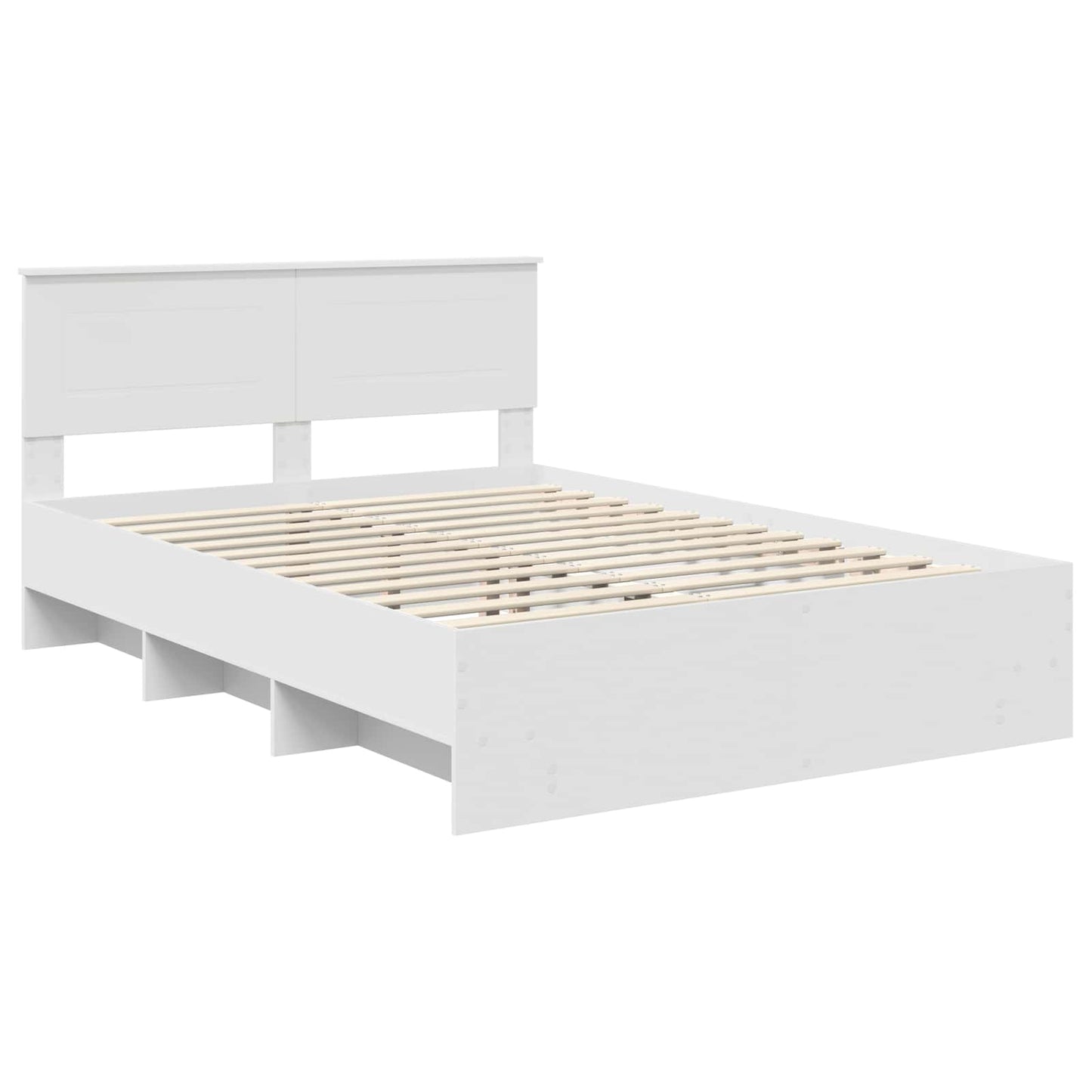Struttura del letto Bianco 160 x 200 cm Legno multistrato