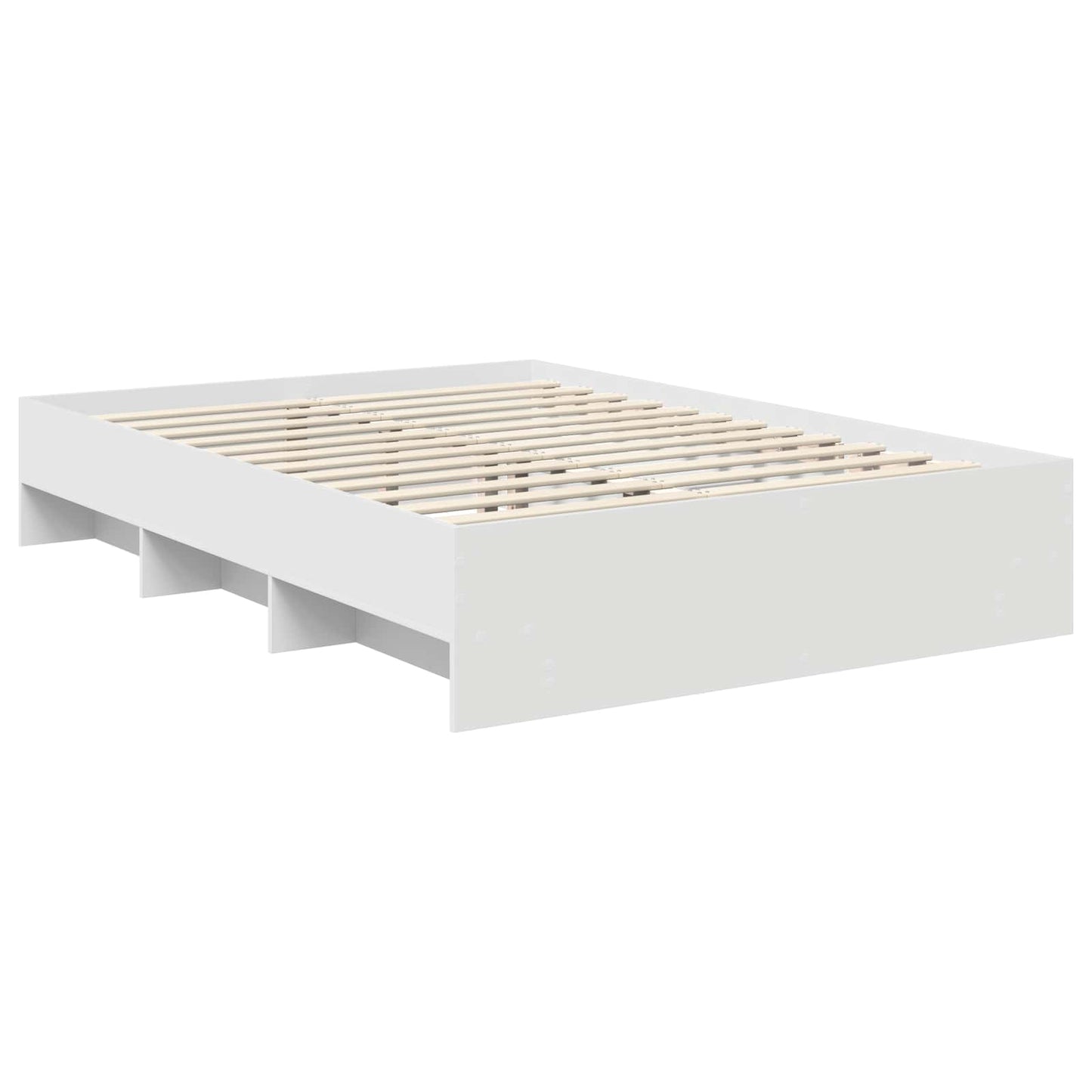 Struttura del letto Bianco 140 x 200 cm Legno multistrato