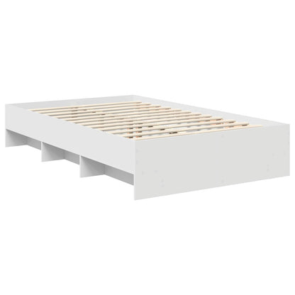 Struttura del letto Bianco 137 x 203 cm Legno multistrato | homemem39