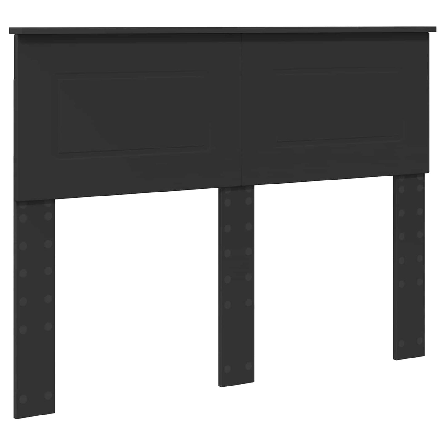 Struttura del letto Nero 137 x 203 cm Legno multistrato | homemem39