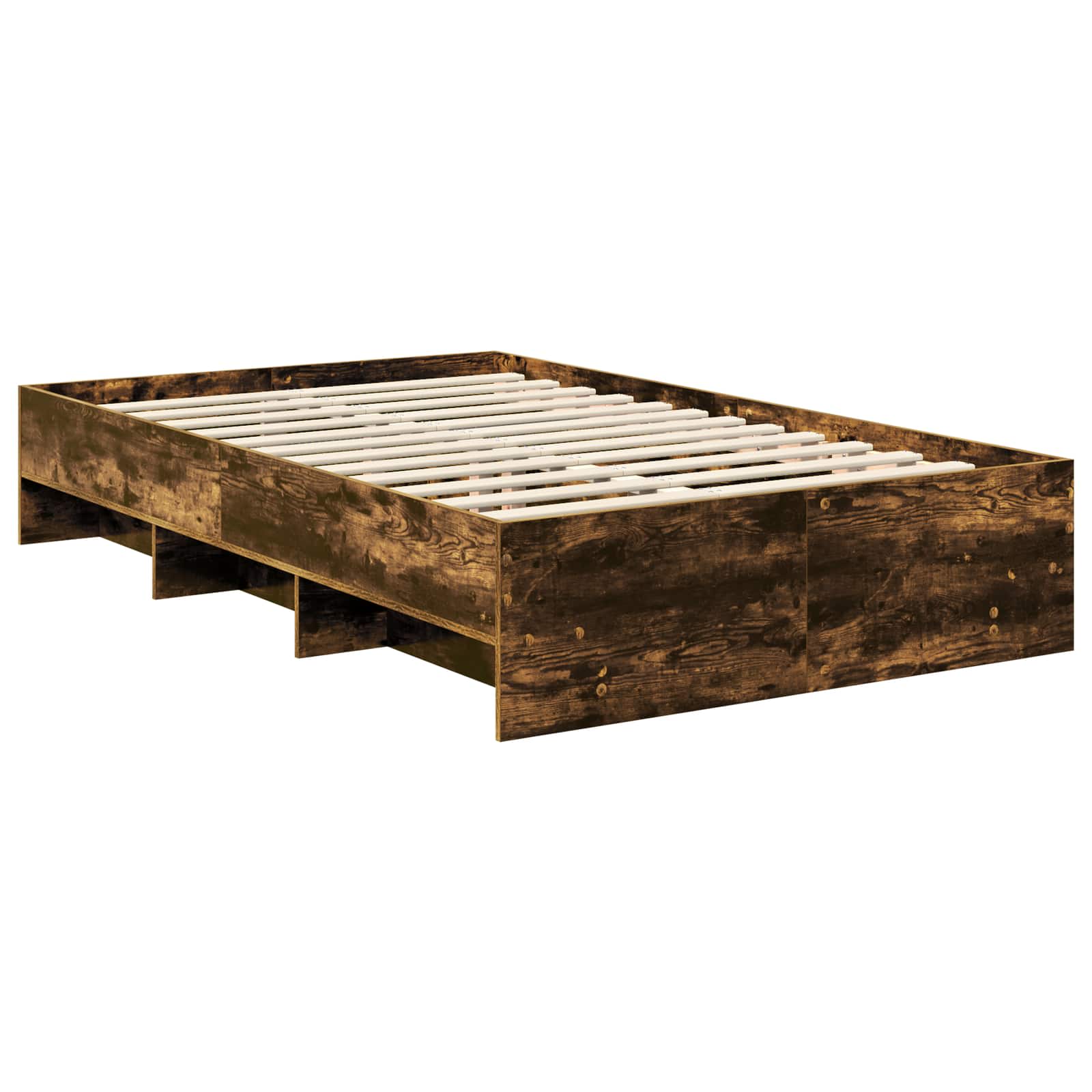 Struttura del letto Rovere fumé 137 x 203 cm Legno multistrato | homemem39