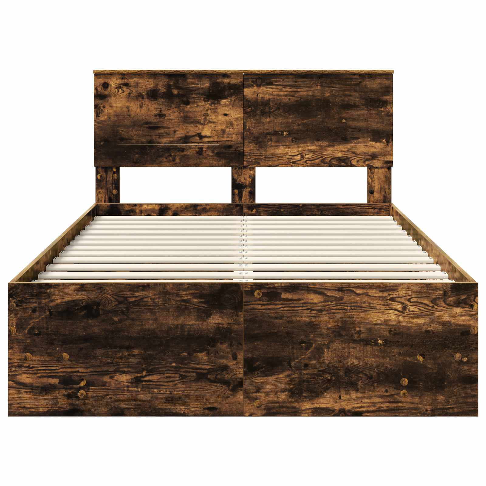 Struttura del letto Rovere fumé 137 x 203 cm Legno multistrato | homemem39