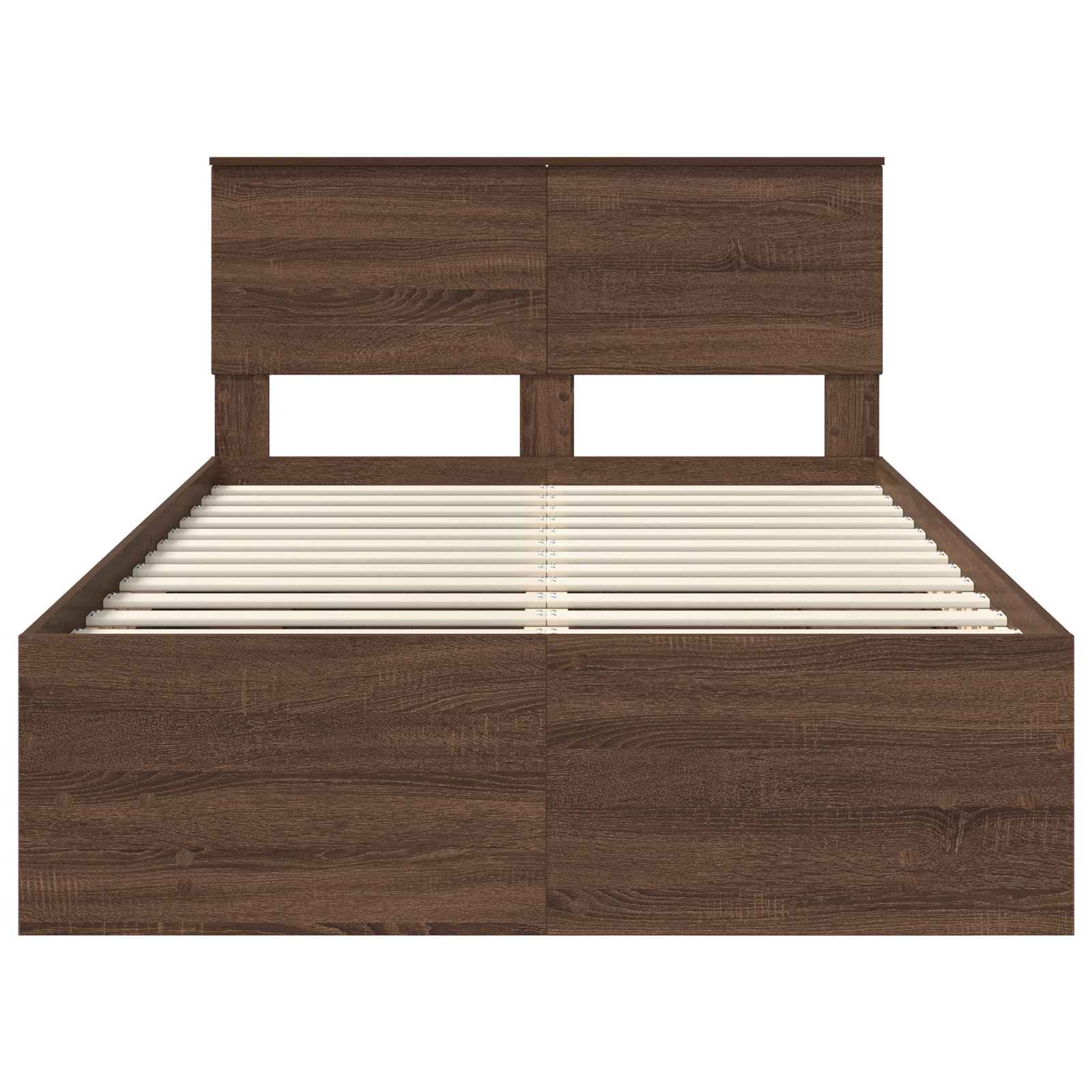 Struttura del letto con testiera Rovere Marrone 137 x 203 cm | homemem39
