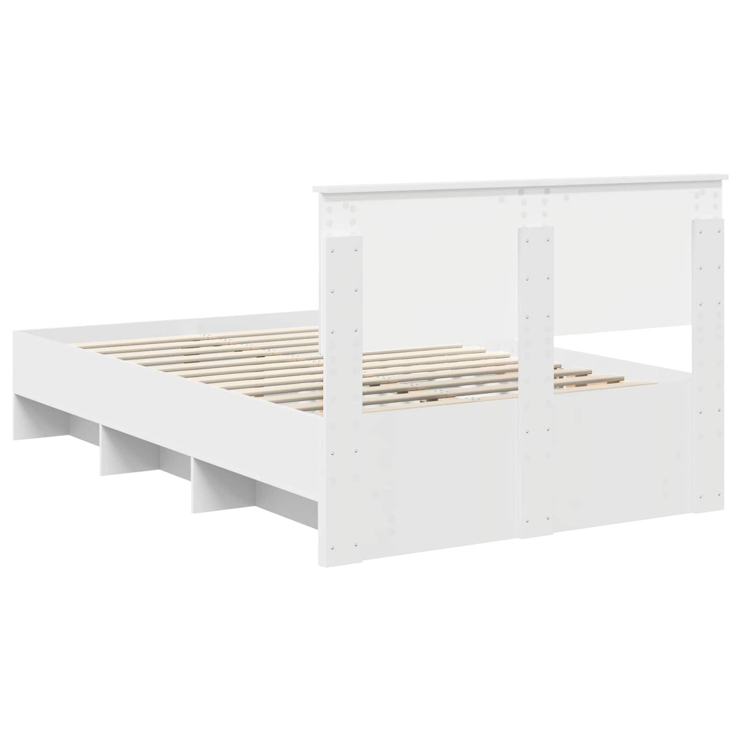 Struttura del letto Bianco 120 x 123 cm Legno multistrato | homemem39