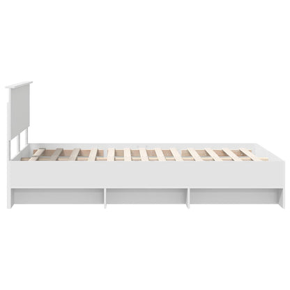 Struttura del letto Bianco 120 x 123 cm Legno multistrato | homemem39