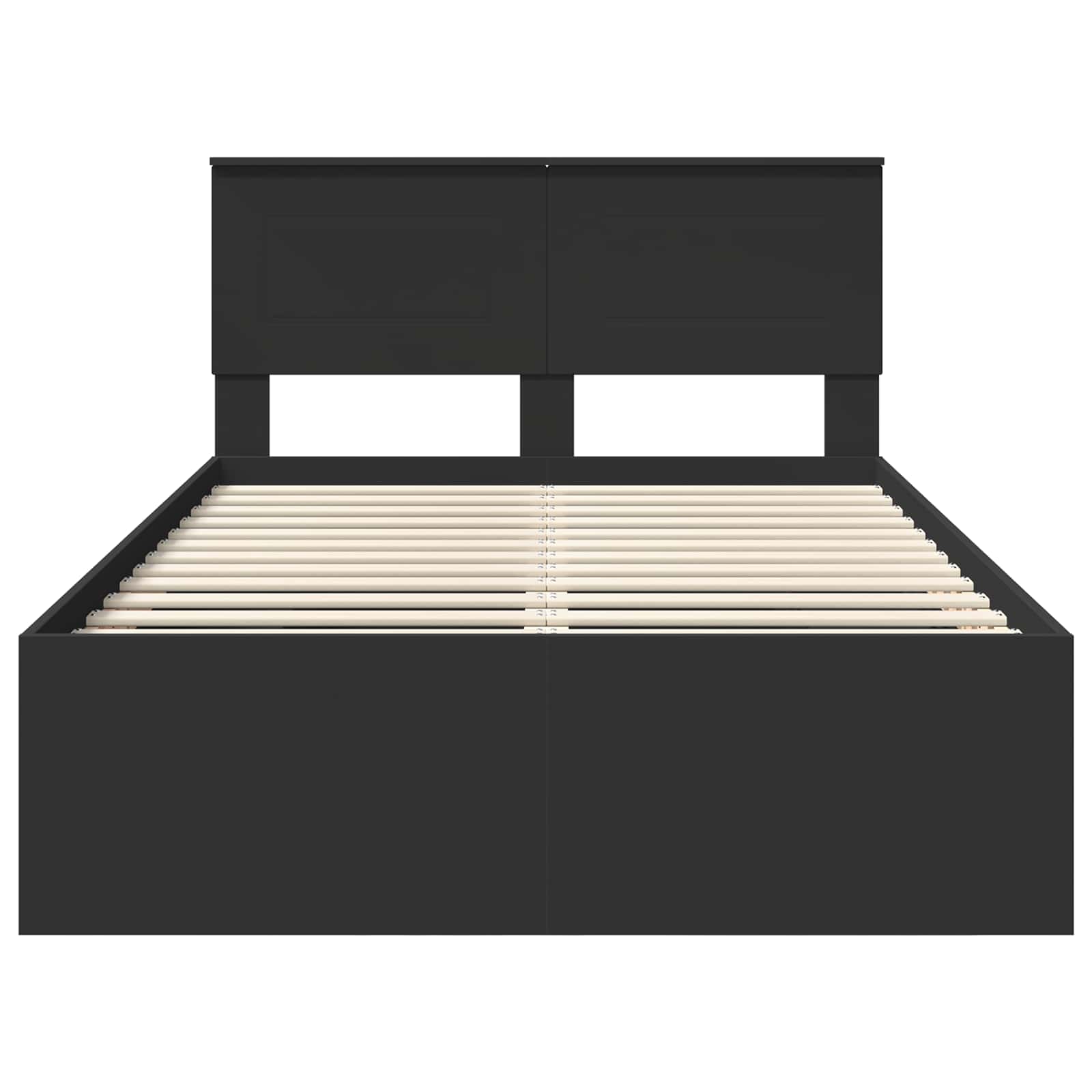 Struttura del letto Nero 120 x 123 cm Legno multistrato | homemem39
